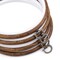 joybest 4 Pieces 6 Inch Round Embroidery Hoops Display Frame Circle, Cross Stitch Hoop Ring Imitated Wood Embroidery Kits for Art Craft Sewing and Christmas Ornaments